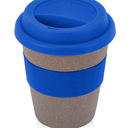 Эко-стакан из бамбука , синий 