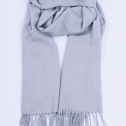 Палантин серый (состав:хлопок,лен)