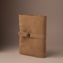 Блокнот ручной работы из замши А6