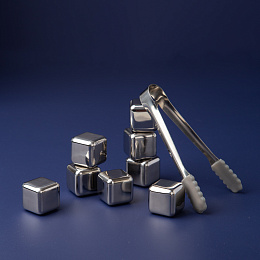 Камни для виски металлические в мешочке