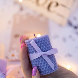 Медовая свеча "Лаванда"