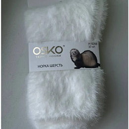 Носки белые пушистые 