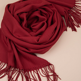 Палантин бордовый