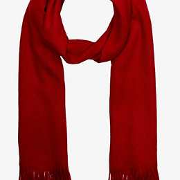 Палантин красный (состав:хлопок,лен)