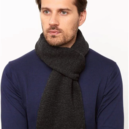 Шарф мужской серый 