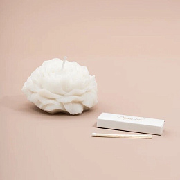 Свеча в форме цветка «Пион»