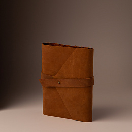 Кожаный блокнот ручной работы "Коричневый"
