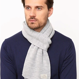 Шарф мужской серый 