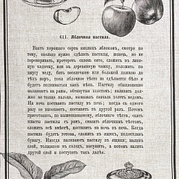 Полотенце льняное 70х45 см Яблочная пастила