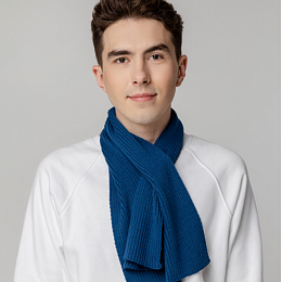 Шарф синий 