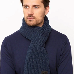 Шарф мужской синий 
