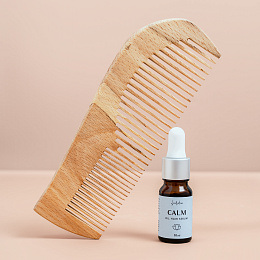 Гребень для волос из дуба 